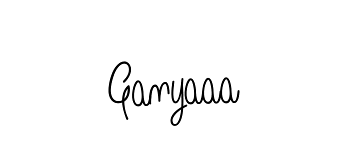 Design your own signature with our free online signature maker. With this signature software, you can create a handwritten (Angelique-Rose-font-FFP) signature for name Ganyaaa. Ganyaaa signature style 5 images and pictures png