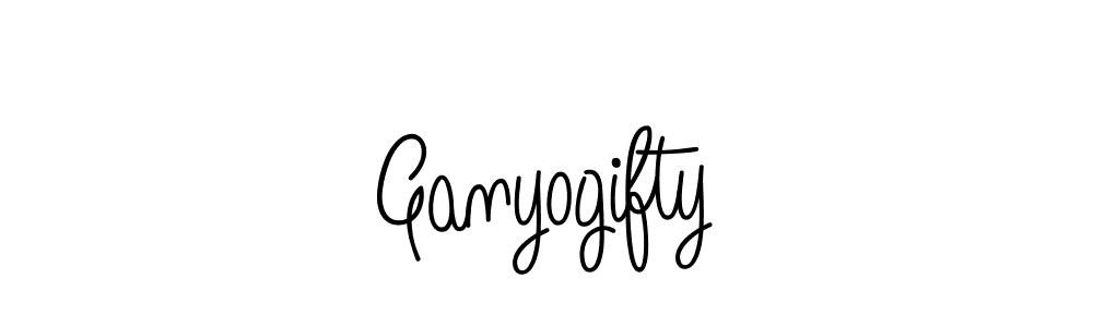 Also we have Ganyogifty name is the best signature style. Create professional handwritten signature collection using Angelique-Rose-font-FFP autograph style. Ganyogifty signature style 5 images and pictures png