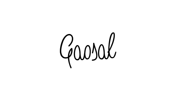 Gaosal stylish signature style. Best Handwritten Sign (Angelique-Rose-font-FFP) for my name. Handwritten Signature Collection Ideas for my name Gaosal. Gaosal signature style 5 images and pictures png