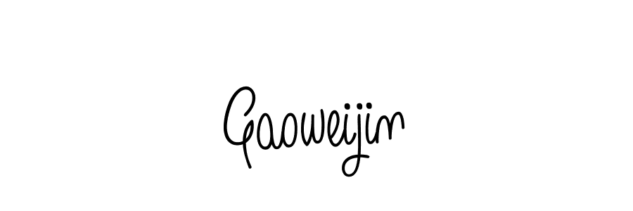 Use a signature maker to create a handwritten signature online. With this signature software, you can design (Angelique-Rose-font-FFP) your own signature for name Gaoweijin. Gaoweijin signature style 5 images and pictures png