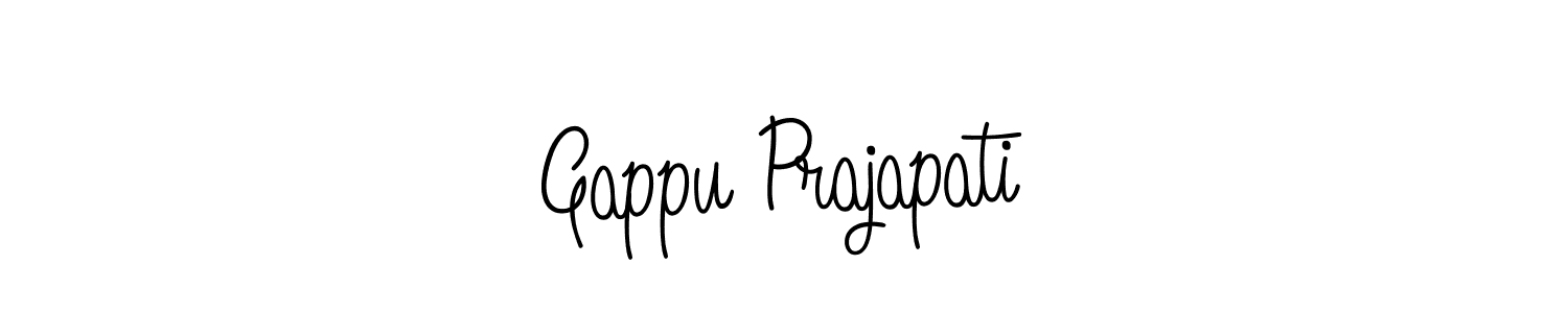 How to Draw Gappu Prajapati signature style? Angelique-Rose-font-FFP is a latest design signature styles for name Gappu Prajapati. Gappu Prajapati signature style 5 images and pictures png