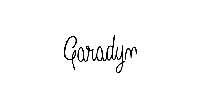 How to Draw Garadyn signature style? Angelique-Rose-font-FFP is a latest design signature styles for name Garadyn. Garadyn signature style 5 images and pictures png