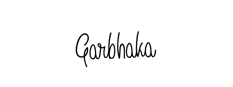How to make Garbhaka name signature. Use Angelique-Rose-font-FFP style for creating short signs online. This is the latest handwritten sign. Garbhaka signature style 5 images and pictures png