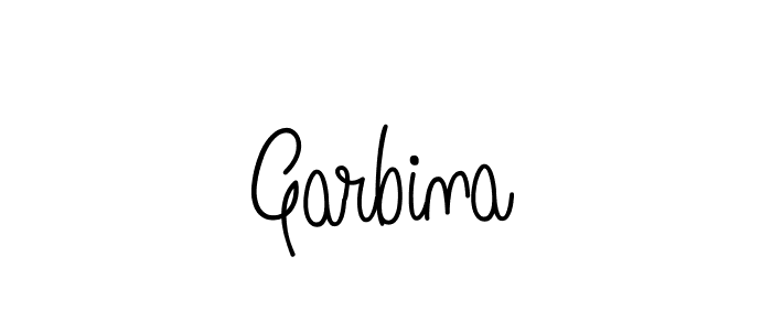 Design your own signature with our free online signature maker. With this signature software, you can create a handwritten (Angelique-Rose-font-FFP) signature for name Garbina. Garbina signature style 5 images and pictures png