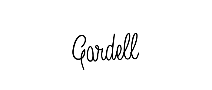 Use a signature maker to create a handwritten signature online. With this signature software, you can design (Angelique-Rose-font-FFP) your own signature for name Gardell. Gardell signature style 5 images and pictures png