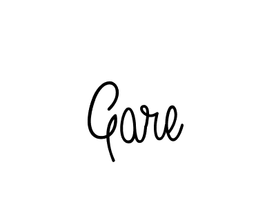 Make a beautiful signature design for name Gare. With this signature (Angelique-Rose-font-FFP) style, you can create a handwritten signature for free. Gare signature style 5 images and pictures png