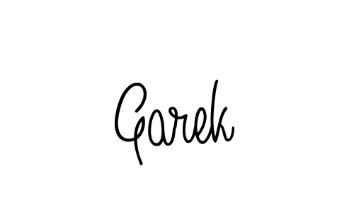 The best way (Angelique-Rose-font-FFP) to make a short signature is to pick only two or three words in your name. The name Garek include a total of six letters. For converting this name. Garek signature style 5 images and pictures png