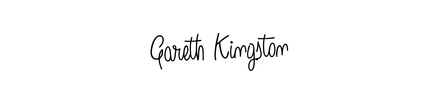 Gareth Kingston stylish signature style. Best Handwritten Sign (Angelique-Rose-font-FFP) for my name. Handwritten Signature Collection Ideas for my name Gareth Kingston. Gareth Kingston signature style 5 images and pictures png