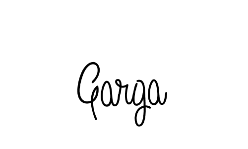 Use a signature maker to create a handwritten signature online. With this signature software, you can design (Angelique-Rose-font-FFP) your own signature for name Garga. Garga signature style 5 images and pictures png