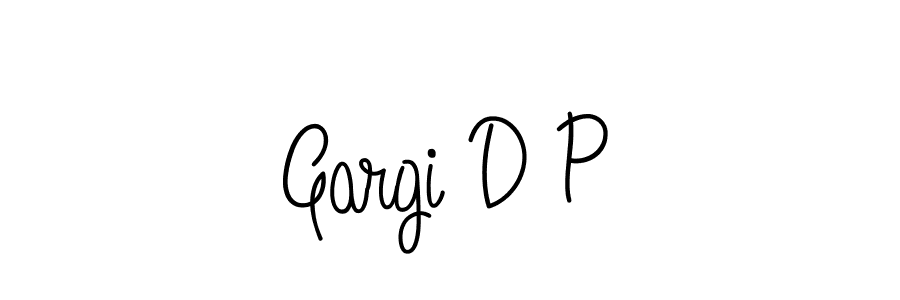 Also we have Gargi D P name is the best signature style. Create professional handwritten signature collection using Angelique-Rose-font-FFP autograph style. Gargi D P signature style 5 images and pictures png