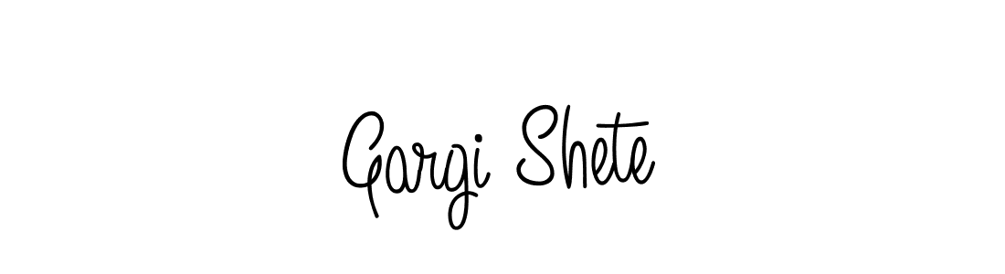 Make a short Gargi Shete signature style. Manage your documents anywhere anytime using Angelique-Rose-font-FFP. Create and add eSignatures, submit forms, share and send files easily. Gargi Shete signature style 5 images and pictures png