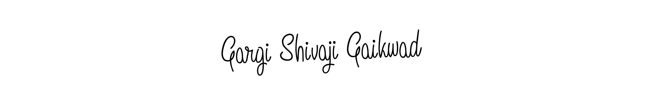 Make a beautiful signature design for name Gargi Shivaji Gaikwad. With this signature (Angelique-Rose-font-FFP) style, you can create a handwritten signature for free. Gargi Shivaji Gaikwad signature style 5 images and pictures png