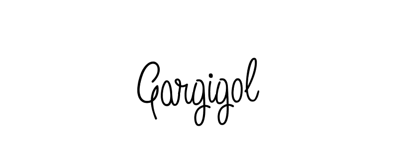 How to make Gargigol name signature. Use Angelique-Rose-font-FFP style for creating short signs online. This is the latest handwritten sign. Gargigol signature style 5 images and pictures png