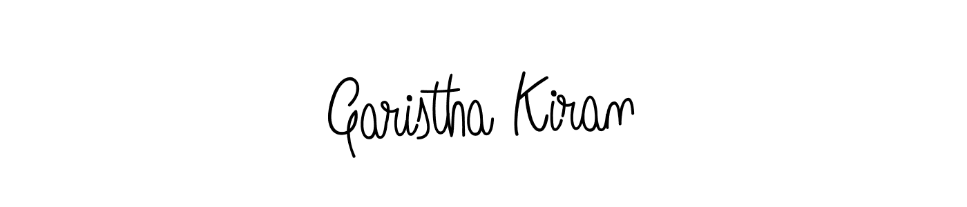 How to Draw Garistha Kiran signature style? Angelique-Rose-font-FFP is a latest design signature styles for name Garistha Kiran. Garistha Kiran signature style 5 images and pictures png