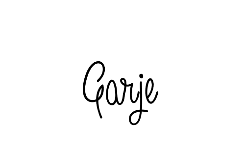 Design your own signature with our free online signature maker. With this signature software, you can create a handwritten (Angelique-Rose-font-FFP) signature for name Garje. Garje signature style 5 images and pictures png