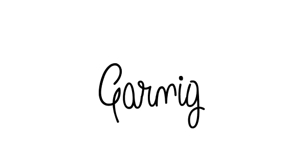 Make a beautiful signature design for name Garnig. With this signature (Angelique-Rose-font-FFP) style, you can create a handwritten signature for free. Garnig signature style 5 images and pictures png