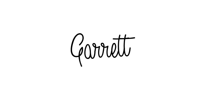Make a beautiful signature design for name Garrett. With this signature (Angelique-Rose-font-FFP) style, you can create a handwritten signature for free. Garrett signature style 5 images and pictures png