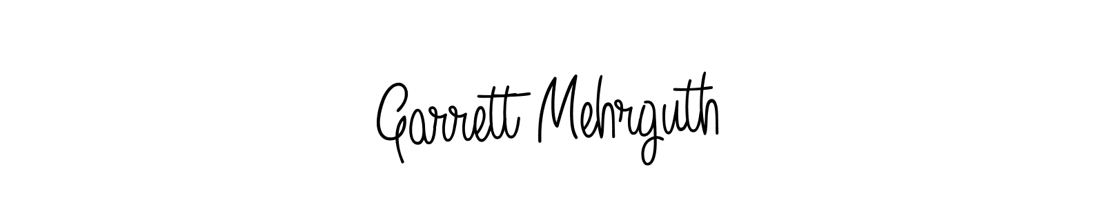 Garrett Mehrguth stylish signature style. Best Handwritten Sign (Angelique-Rose-font-FFP) for my name. Handwritten Signature Collection Ideas for my name Garrett Mehrguth. Garrett Mehrguth signature style 5 images and pictures png
