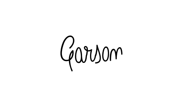 Use a signature maker to create a handwritten signature online. With this signature software, you can design (Angelique-Rose-font-FFP) your own signature for name Garson. Garson signature style 5 images and pictures png