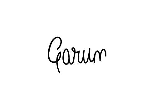 Use a signature maker to create a handwritten signature online. With this signature software, you can design (Angelique-Rose-font-FFP) your own signature for name Garun. Garun signature style 5 images and pictures png