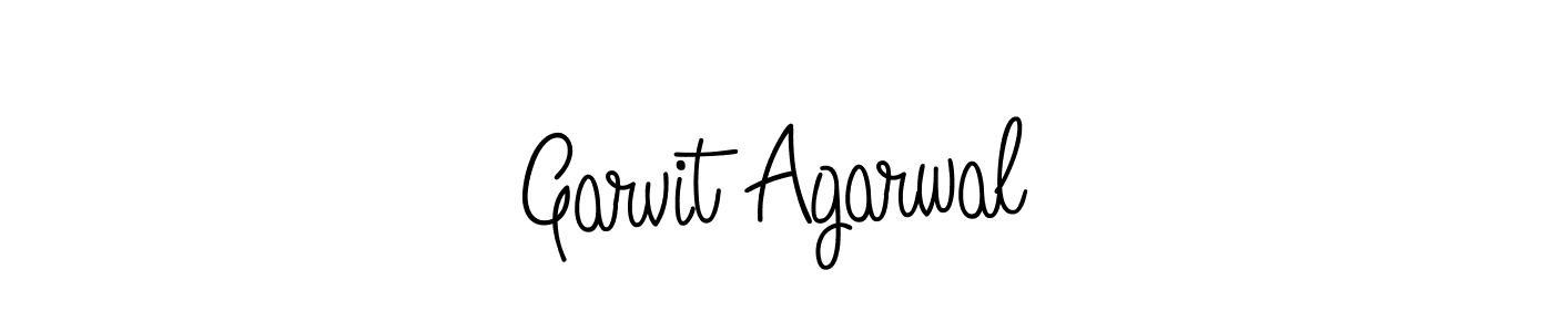 Make a beautiful signature design for name Garvit Agarwal. With this signature (Angelique-Rose-font-FFP) style, you can create a handwritten signature for free. Garvit Agarwal signature style 5 images and pictures png