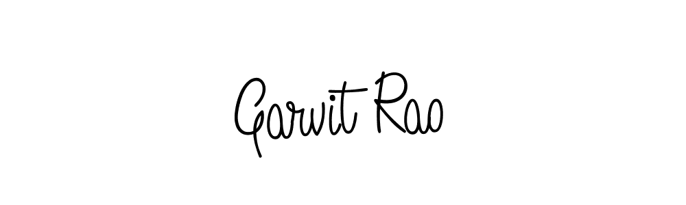 Garvit Rao stylish signature style. Best Handwritten Sign (Angelique-Rose-font-FFP) for my name. Handwritten Signature Collection Ideas for my name Garvit Rao. Garvit Rao signature style 5 images and pictures png