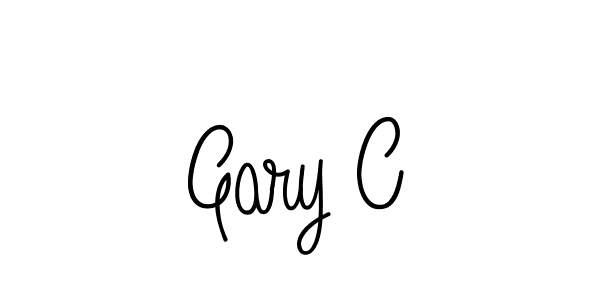 Use a signature maker to create a handwritten signature online. With this signature software, you can design (Angelique-Rose-font-FFP) your own signature for name Gary C. Gary C signature style 5 images and pictures png