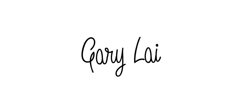 You should practise on your own different ways (Angelique-Rose-font-FFP) to write your name (Gary Lai) in signature. don't let someone else do it for you. Gary Lai signature style 5 images and pictures png