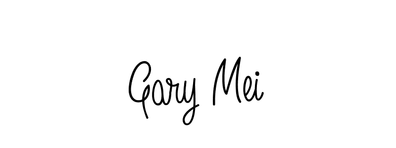 Make a beautiful signature design for name Gary Mei. With this signature (Angelique-Rose-font-FFP) style, you can create a handwritten signature for free. Gary Mei signature style 5 images and pictures png