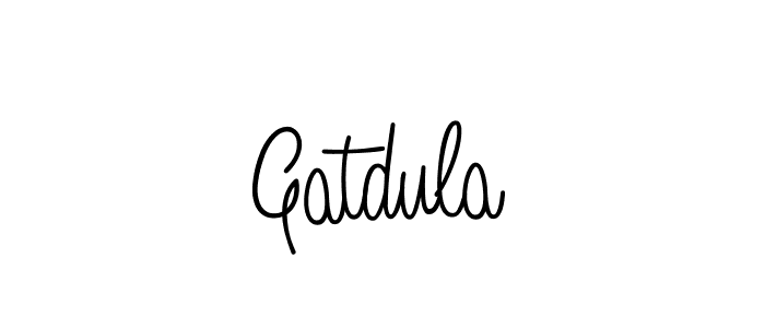 How to make Gatdula signature? Angelique-Rose-font-FFP is a professional autograph style. Create handwritten signature for Gatdula name. Gatdula signature style 5 images and pictures png