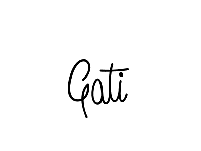 Gati stylish signature style. Best Handwritten Sign (Angelique-Rose-font-FFP) for my name. Handwritten Signature Collection Ideas for my name Gati. Gati signature style 5 images and pictures png