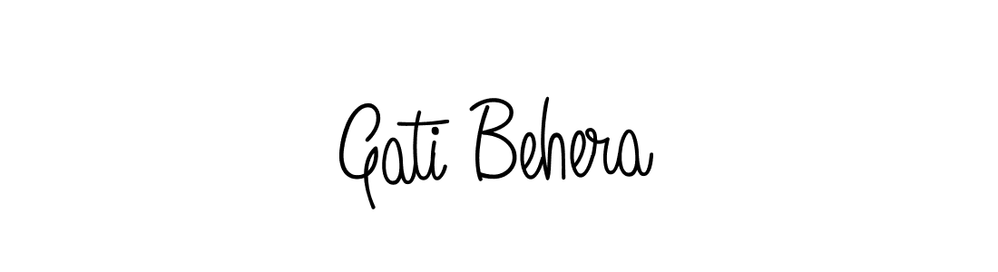 Angelique-Rose-font-FFP is a professional signature style that is perfect for those who want to add a touch of class to their signature. It is also a great choice for those who want to make their signature more unique. Get Gati Behera name to fancy signature for free. Gati Behera signature style 5 images and pictures png