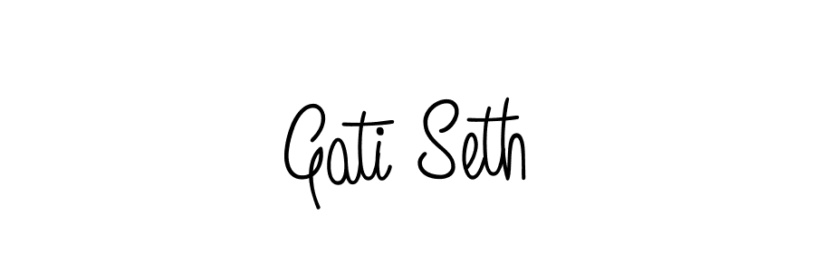 Best and Professional Signature Style for Gati Seth. Angelique-Rose-font-FFP Best Signature Style Collection. Gati Seth signature style 5 images and pictures png