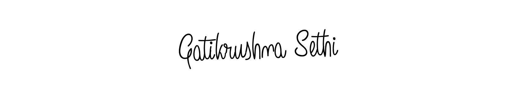 Once you've used our free online signature maker to create your best signature Angelique-Rose-font-FFP style, it's time to enjoy all of the benefits that Gatikrushna Sethi name signing documents. Gatikrushna Sethi signature style 5 images and pictures png