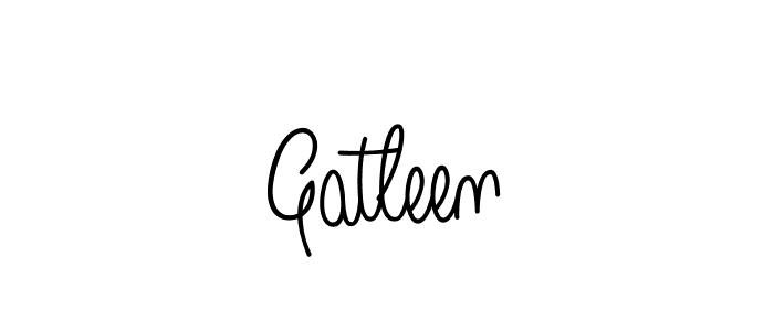 Design your own signature with our free online signature maker. With this signature software, you can create a handwritten (Angelique-Rose-font-FFP) signature for name Gatleen. Gatleen signature style 5 images and pictures png
