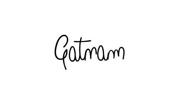 Make a beautiful signature design for name Gatnam. Use this online signature maker to create a handwritten signature for free. Gatnam signature style 5 images and pictures png