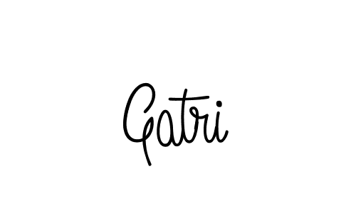 Make a beautiful signature design for name Gatri. With this signature (Angelique-Rose-font-FFP) style, you can create a handwritten signature for free. Gatri signature style 5 images and pictures png