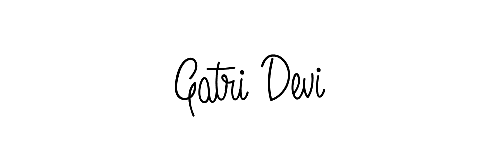 Gatri Devi stylish signature style. Best Handwritten Sign (Angelique-Rose-font-FFP) for my name. Handwritten Signature Collection Ideas for my name Gatri Devi. Gatri Devi signature style 5 images and pictures png