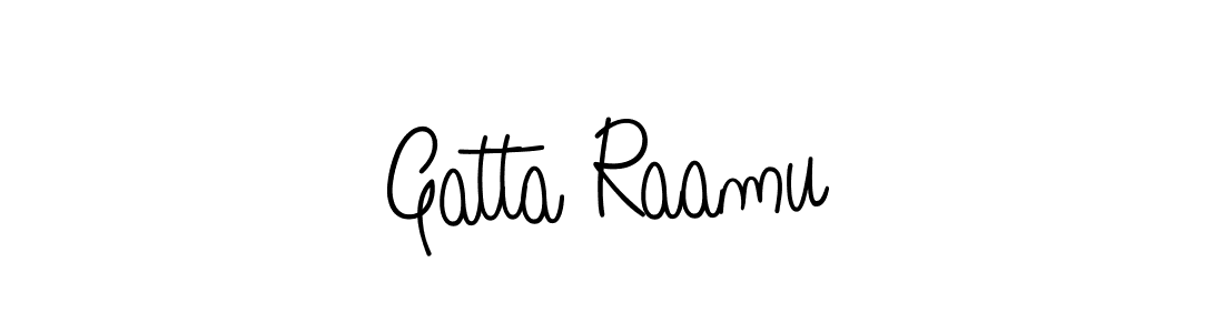 Once you've used our free online signature maker to create your best signature Angelique-Rose-font-FFP style, it's time to enjoy all of the benefits that Gatta Raamu name signing documents. Gatta Raamu signature style 5 images and pictures png