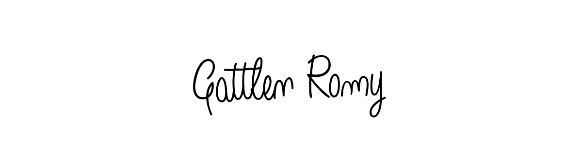 Design your own signature with our free online signature maker. With this signature software, you can create a handwritten (Angelique-Rose-font-FFP) signature for name Gattlen Romy. Gattlen Romy signature style 5 images and pictures png