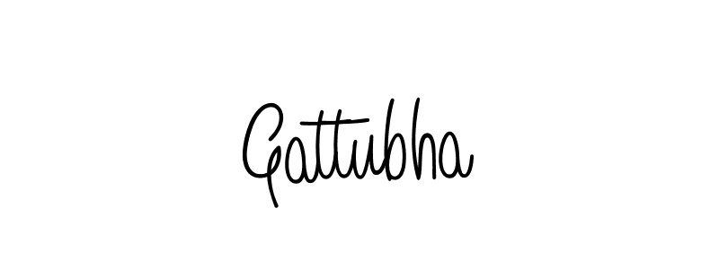 Gattubha stylish signature style. Best Handwritten Sign (Angelique-Rose-font-FFP) for my name. Handwritten Signature Collection Ideas for my name Gattubha. Gattubha signature style 5 images and pictures png