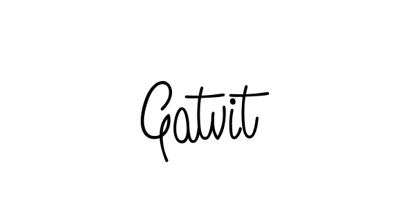 How to make Gatvit signature? Angelique-Rose-font-FFP is a professional autograph style. Create handwritten signature for Gatvit name. Gatvit signature style 5 images and pictures png