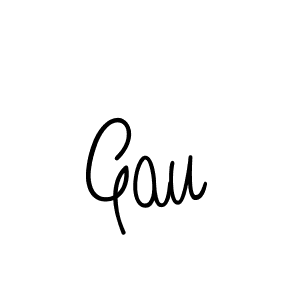 Use a signature maker to create a handwritten signature online. With this signature software, you can design (Angelique-Rose-font-FFP) your own signature for name Gau. Gau signature style 5 images and pictures png