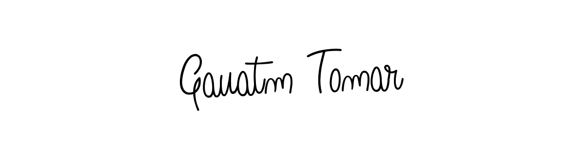Check out images of Autograph of Gauatm Tomar name. Actor Gauatm Tomar Signature Style. Angelique-Rose-font-FFP is a professional sign style online. Gauatm Tomar signature style 5 images and pictures png