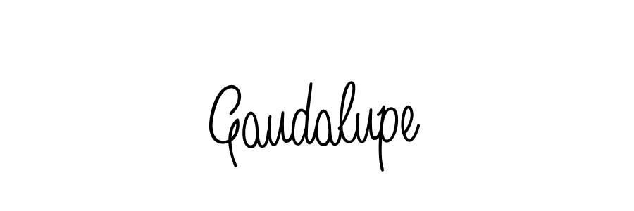 Gaudalupe stylish signature style. Best Handwritten Sign (Angelique-Rose-font-FFP) for my name. Handwritten Signature Collection Ideas for my name Gaudalupe. Gaudalupe signature style 5 images and pictures png
