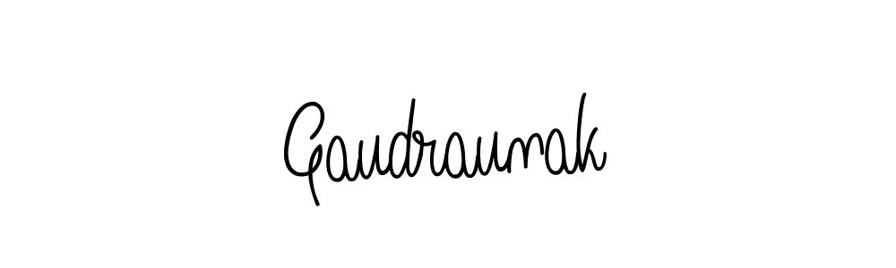 Make a beautiful signature design for name Gaudraunak. Use this online signature maker to create a handwritten signature for free. Gaudraunak signature style 5 images and pictures png