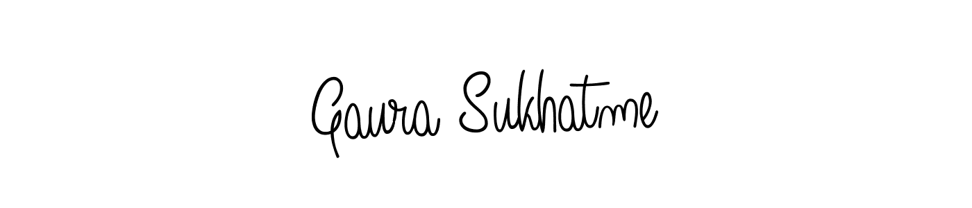 Also we have Gaura Sukhatme name is the best signature style. Create professional handwritten signature collection using Angelique-Rose-font-FFP autograph style. Gaura Sukhatme signature style 5 images and pictures png
