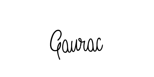 Make a beautiful signature design for name Gaurac. Use this online signature maker to create a handwritten signature for free. Gaurac signature style 5 images and pictures png