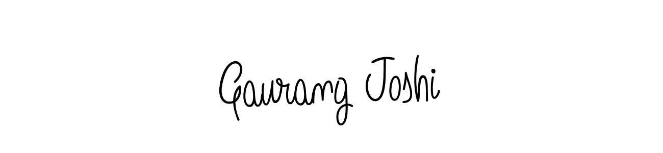 Use a signature maker to create a handwritten signature online. With this signature software, you can design (Angelique-Rose-font-FFP) your own signature for name Gaurang Joshi. Gaurang Joshi signature style 5 images and pictures png