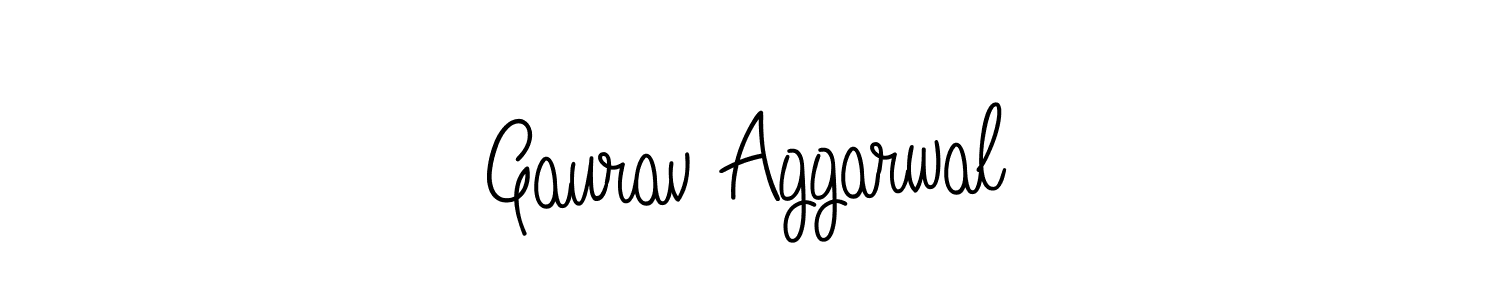 Create a beautiful signature design for name Gaurav Aggarwal. With this signature (Angelique-Rose-font-FFP) fonts, you can make a handwritten signature for free. Gaurav Aggarwal signature style 5 images and pictures png